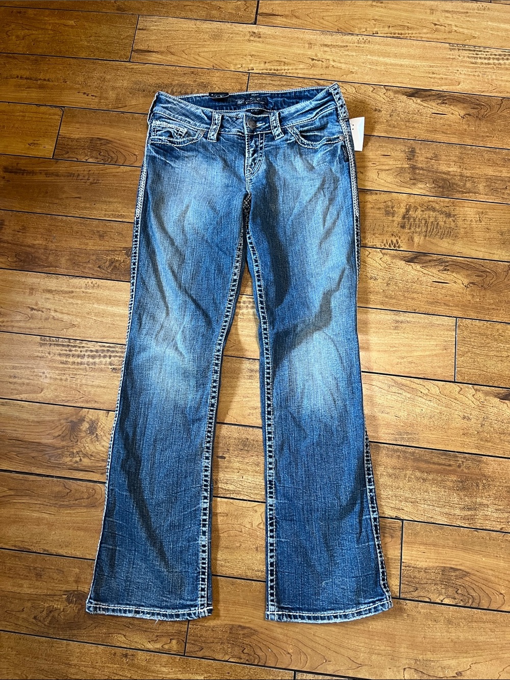 Silver Suki flap Jeans new nwt